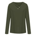 thumbnail image 4 of Lenpel Women's Tunic Tops Soft Long Sleeve V Neck Solid Color Ribbed Casual Shirts 2025 Fashion Fall Blouses, 4 of 6