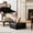 A, variant on TDhui Storage Footstool Ottoman with Lazy Sofa Seat, Bohemian, Space-Saving Design, Brown PU Leather, Fade Resistant, Large(with an opening, filling not included)
