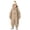 Khaki, variant on ROHUUQUE Kids Hooded Snowsuit Zip Up One Piece Solid Color Long Sleeves Jumpsuit for Outdoor Play 1-6 Years Khaki