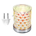 thumbnail image 1 of Quemador De Cera Derretida Con Plato De Vidrio Desmontable, Lámpara Aromática Con Patrón Circular, Calentador De Velas Con Fragancia Eléctrica Para Dormitorio, Sala De Estar Y Estudio Advancent HA027462-03, 1 of 7