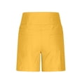 thumbnail image 4 of GigrtiJin Plus Size Shorts for Womens Dressy Casual Bermuda Shorts Elastic High Waisted Outdoor Hiking Shorts with Pockets, 4 of 5