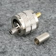 thumbnail image 3 of UHF Male Crimp Connectors 5Pcs PL259 Male, For Building Or Repairing Coaxial Cables For  Equipment, 3 of 8
