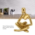 thumbnail image 3 of Resin Thinker Figure, Abstract Art Ornament for Living Room Decoration, Non , Stable Structure, 3 of 8