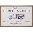 thumbnail image 2 of 23.6×15.7 Inch Spring Sign Decor, Wooden Framed Fresh Cut Flower Market Sign, Spring Flower Wall Decoration for Home Living Room Bathroom Bedroom, 2 of 6