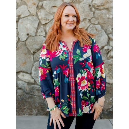 The Pioneer Woman 3/4 Sleeve Blouson Top