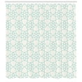 thumbnail image 3 of Ambesonne Ivory and Blue Shower Curtain, Monochrome Stars, 69"Wx70"L, Pale Blue and Ivory, 3 of 3