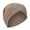Khaki, variant on Solid Head Cover for Women Soft Turban Style Wrap Cap with Comfortable Design