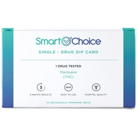 At Home Drug Test >> 15 Pack Smartchoice Marijuana Drug Test Thc At Home Urine Drug Dip Test At Home Drug Test >> 15 Pack Smartchoice Marijuana Drug Test Thc At Home Urine Drug Dip Test