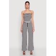 thumbnail image 2 of Womens Striped Wide Leg Pants, 2 of 4