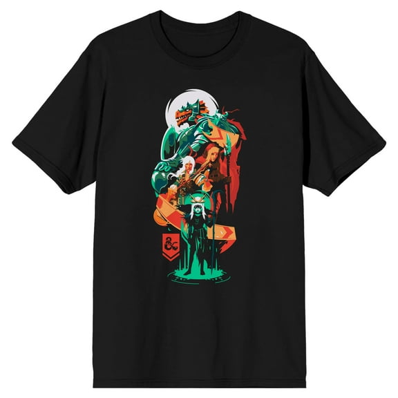 Dungeons & Dragons Character Art Men's Black T-shirt