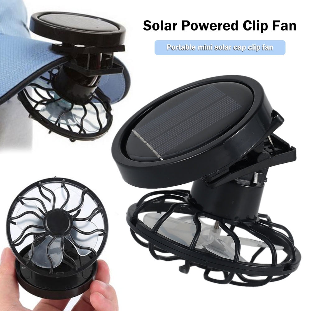 Random Base Home Life Holiday Gifts. Office ?Mini Solar Fan Maserfaliw Portable Electric Solar Powered Cooling Fan Clip-on Table Travel Mini Air Cooler 