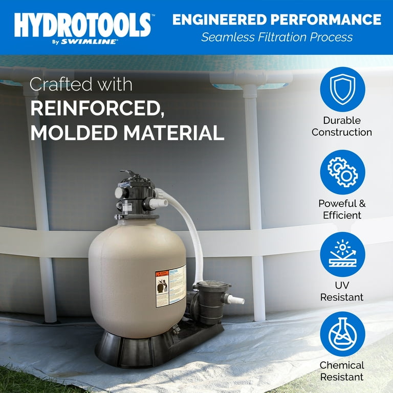 HYDROTOOLS BY SWIMLINE 24 Inch Sand Filter Combo Set With Stand