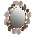 thumbnail image 5 of 31" Accent Wall Mounted Mirror with Gold and Silver with Decorative Modern Pedal Leaf Frame, 5 of 7