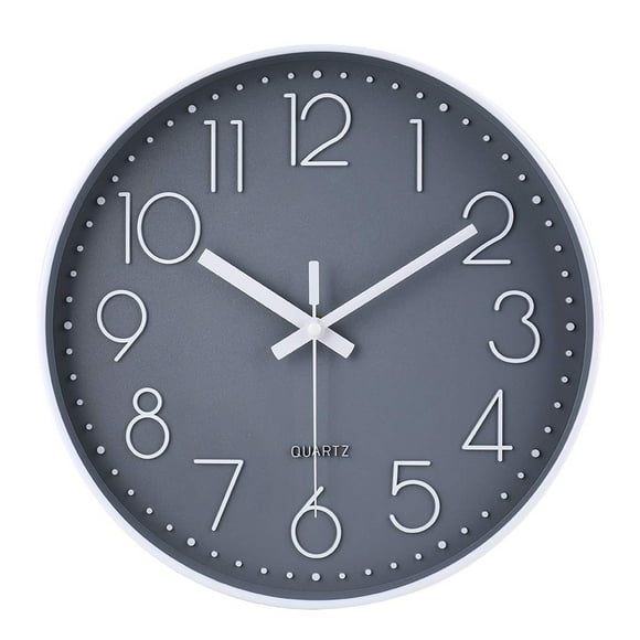 Reloj de pared Jomparis de 30 cm, silencioso, funciona con pilas