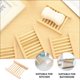 thumbnail image 5 of EeaseMX 6 jaboneras de madera para escurrir platos, soporte de madera para jabonera de baño, 5 of 8
