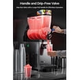 thumbnail image 6 of Leacco Commercial Slush Machine, 15L Frozen Drink Margarita Machine Smoothie Slushie Maker Stainless Steel 110V, 500W, 4 Gallon, 6 of 7