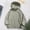 Green, variant on Women's Hooded Windbreaker Waterproof Rain Jacket Colorblock Outdoor Hiking Raincoat Lightweight Athletic Jackets Utility Gorpcore Streetwear Outerwear White L