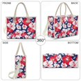 thumbnail image 3 of ZUXONGSY Tropical Hibiscus Print PVC Tote Bag, Clear Lightweight Oversize Shoulder Purse for Women, Weekender Handbag with Top Handle, Beach Shopping Daily, 3 of 7
