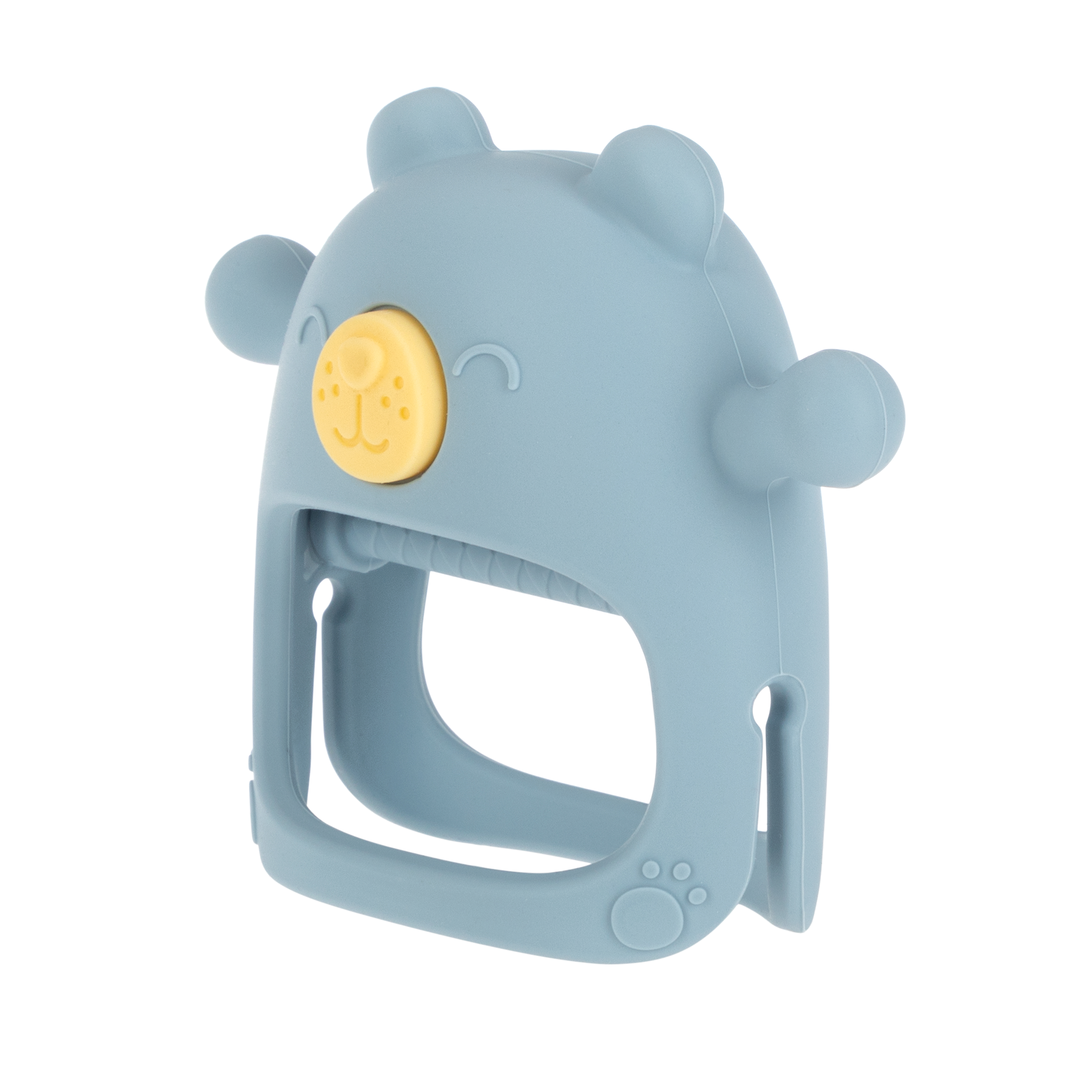 Nuby Wrist Grip Silicone Teething Mitten, Blue Bear photo 2