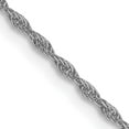thumbnail image 1 of 14K White Gold Jbsp's 1.3mm Loose Rope Chain (16 X 1.3) Made In Italy 525-16, 1 of 5