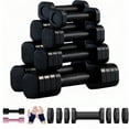 thumbnail image 1 of Juego de 2 Set de Mancuernas Ajustables, Pesas Ajustables 4 en 1 para Mujer, Juego de Mancuernas, 2 lb, 3 lb, 4 lb, 5 lb, con Mango de Goma de ABS y Guantes para Ejercicio en Casa, 1 of 8