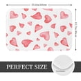 thumbnail image 2 of Yiaed Pink Hearts Print Flannel Doormat Mat Outdoor Indoor Door Mats, Non Slip Durable Entrance Rugs for Outside Entry, Porch, Resist Dirt, 16"x24", 2 of 7