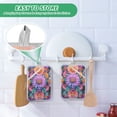 thumbnail image 4 of Yayeee Pot Holders Kitchen Heat Resistant with Pocket 7"x9.8" Cotton Oven Cooking Hot Pads, Light Purple Flowers, 4 of 7