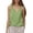 Green, variant on Women's Gold Ring Detail Sleeveless High Neck Tank Top Chic WH1 L