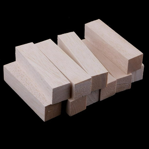 5Pcs Balsa Wood Blocks Rods Sticks 30x30x60mmmm Modelling DIY Wooden Craft  