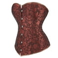 thumbnail image 2 of Grebrafan Bustier Corset Top Lace up Vintage Brown XL, 2 of 5