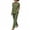 #255-Green, variant on Women's Linen Two Piece Set V Neck Top Long Pants Solid Color Casual Matching Outfit Summer Breathable Wear for Beach Travel Daily