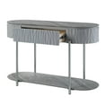 thumbnail image 3 of ACME Yukino Sofa Table in Gray High Gloss & Chrome, 3 of 3