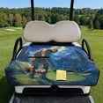 thumbnail image 2 of Pzuqiu Quilted 2-Person Golf Cart Seat Cover With 4 Pockets - Non-Slip Protector Compatible With EZGO Yamaha Club Car, 2 of 9