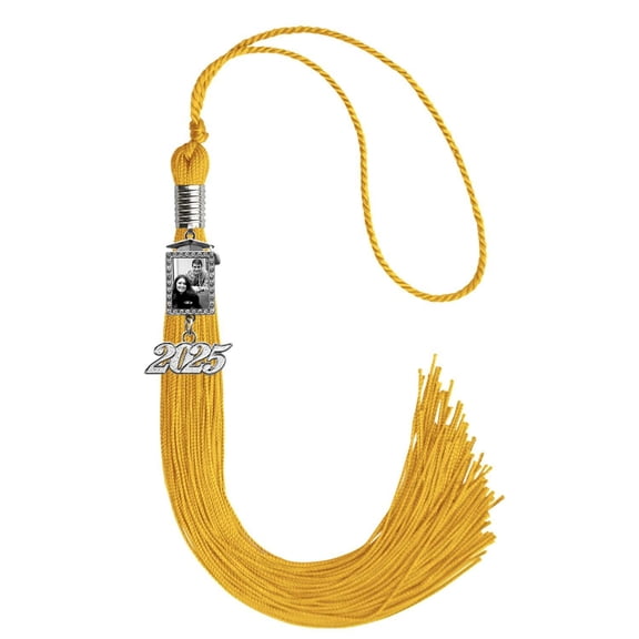 Endea Graduation Gold Tassel with Photo Frame Charm and Year Date Drop