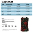 thumbnail image 6 of Uemuo Roses Pattern Men's Sleeveless T-Shirt,Muscle Athletic Tank Top, Moisture-wicking Quick-dry Breathable Classic Tee Top for Gym Run Outdoor Sports-Small, 6 of 8