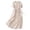Black, variant on Huowey Womens Dresses Cotton Linen Short Sleeve High Waist Solid Color V-Neck Smocked Ruched Loose Fit Tiered Simple Breathable Fashionable Flowy Mid Length Dress Outfits Clothing