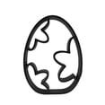 thumbnail image 2 of Bubbly Stars Easter Egg Decor, Minimalist Line Art Sculpture Accent, 2 of 7