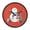 Holding Hands Surround Snowman, variant on Indoor 12' Voice-Activated Luminous Decoration Wall Clock With LED Night Light Santa Claus Face
