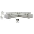 thumbnail image 2 of Meridian Furniture Comfy Cream Linen Textured Fabric Modular Sectional, 2 of 11