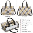 thumbnail image 2 of Boho Canvas Tote Bag for Women with Compartments, Large Cute Checkered Teacher Student Shoulder Bag Nurse Purses Crossbody Bags Work Laptop Book Bag Satchels Handbags, 2 of 6