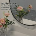 thumbnail image 4 of ANGELES HOME 24" x 36" Oval Bathroom Vanity Mirror, Wall Mounted Bathroom Mirror, Aluminum Wall Mirror for Bathroom, Copper Free Glass Vanity Framed Mirror, Matte Black, 4 of 8