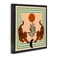 thumbnail image 3 of Stupell Industries Bohemian Symmetrical Tropical Tigers Black Floating Frame Canvas Art, 18 x 18, by Melissa Wang, 3 of 8