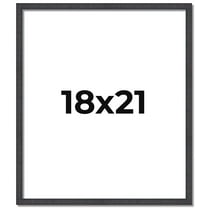 18x21 Rustic Brown Real Wood Picture Frame Width 0.75 inches | Interior Frame Depth 0.5 inches |