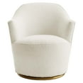 thumbnail image 6 of Modway Nora Boucle Upholstered Swivel Chair in White, 6 of 8