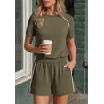 thumbnail image 5 of PRETTYGARDEN Sweatsuits Women 2 Piece Outfit Summer Lounge Shorts Sets Matching Spring Travel Beach Vacation Clothes, 5 of 8