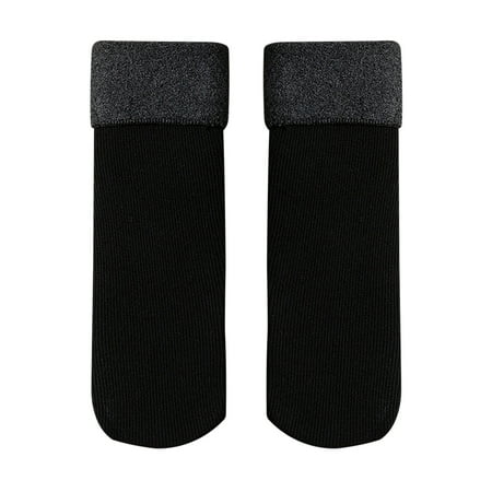 

EQWLJWE Winter Snow Socks Plus Velvet Thick Socks Women s Mid-tube Cotton Socks Vertical Pattern Straight 50g Warm Socks Socks Holiday Clearance