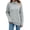 Gray, variant on Vedolay Sweaters for Women Trendy Women's Sweaters Turtleneck Lantern Sleeve Oversized Ribbed Knit Fall Tops,Black XL