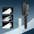 thumbnail image 4 of High Pressure Shower Head with 3 Bathing Modes, One-Press Water Stop Function, Universal 4-Point Interface, Durable Plastic Construction, Easy Installation, Gray/Silver, 10.62x2.75x1.49in, 4 of 8