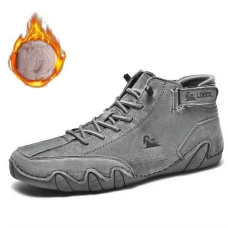 

LBNGJZ High Top Men‘s Winter 2023 Sports Shoes with Hiking Winter Warmth - Designer Fashion Casual Lace-up Shoes for a Stylish Look and Cozy Feel