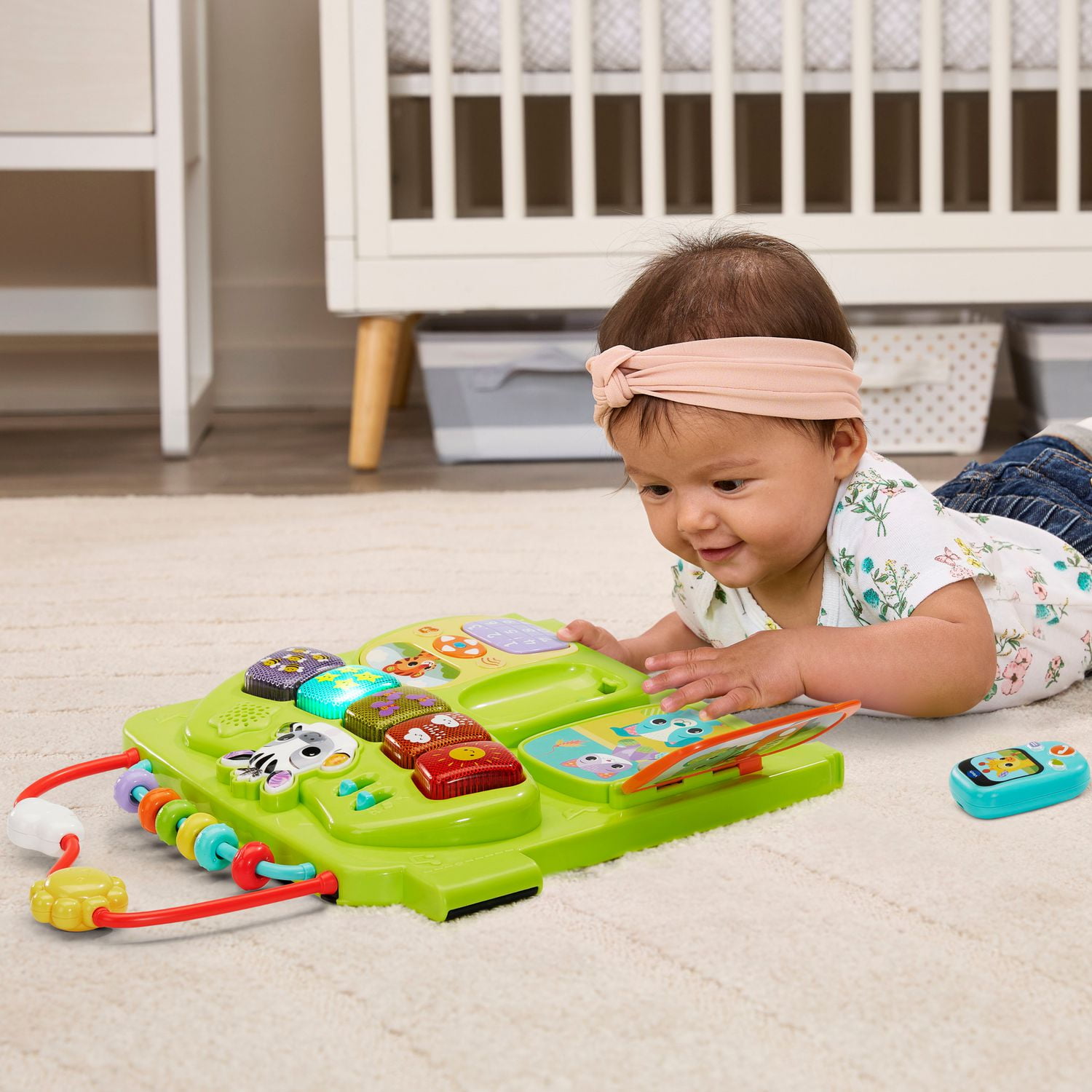 VTech Centre D'Activité 3-en-1 Pour Bébé 6-36 Mois – Jouet Éducatif Avec Panneau Électronique, Formes Et Musique